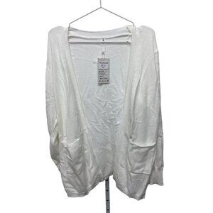 White Soft Knit Cardigan